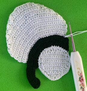 Crochet walking panda 2 ply joining for body neatening