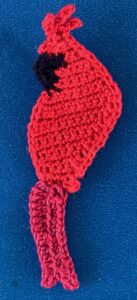 Crochet cardinal 2 ply tail