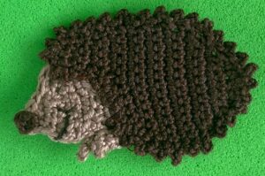 Crochet hedgehog 2 ply body with head