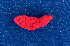 Crochet AirTanker plane 2 ply floater row 1