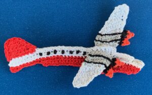 Crochet AirTanker plane 2 ply plane with wings