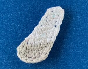 Crochet AirTanker plane 2 ply top wing neatened