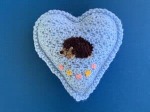 Crochet large heart tutorial landscape