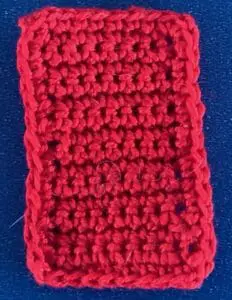 Crochet house 2 ply door neatened