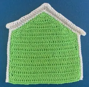 Crochet house 2 ply roof second part