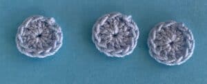 Crochet submarine 2 ply portholes row 1