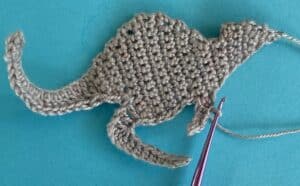 Crochet wallaby 2 ply arm