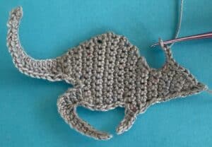 Crochet wallaby 2 ply ear chain