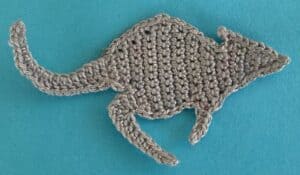 Crochet wallaby 2 ply neatened