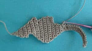 Crochet wallaby 2 ply tail
