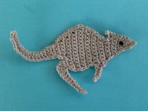 Finished crochet wallaby 2 ply landscape