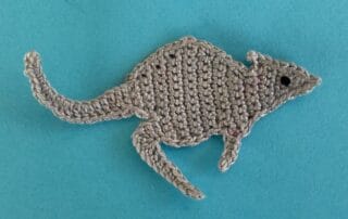Finished crochet wallaby 2 ply landscape