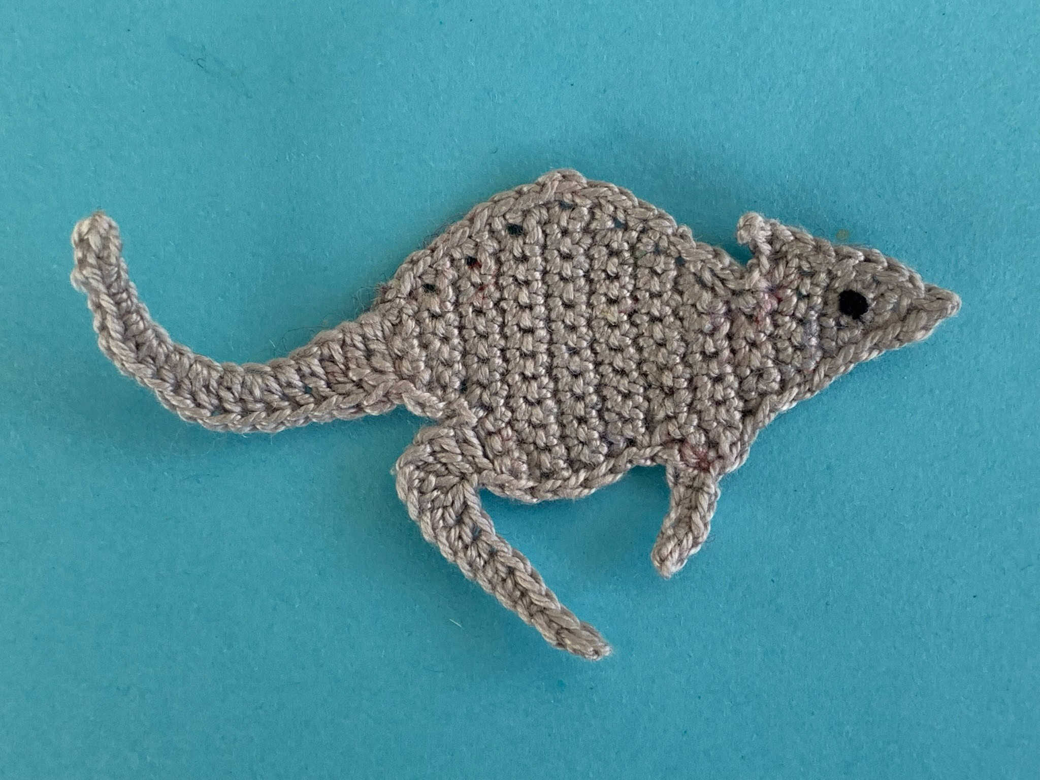 Finished crochet wallaby 2 ply landscape