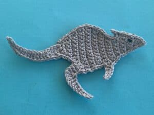 Finished crochet wallaby tutorial 4 ply landscape