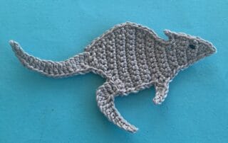 Finished crochet wallaby 4 ply landscape