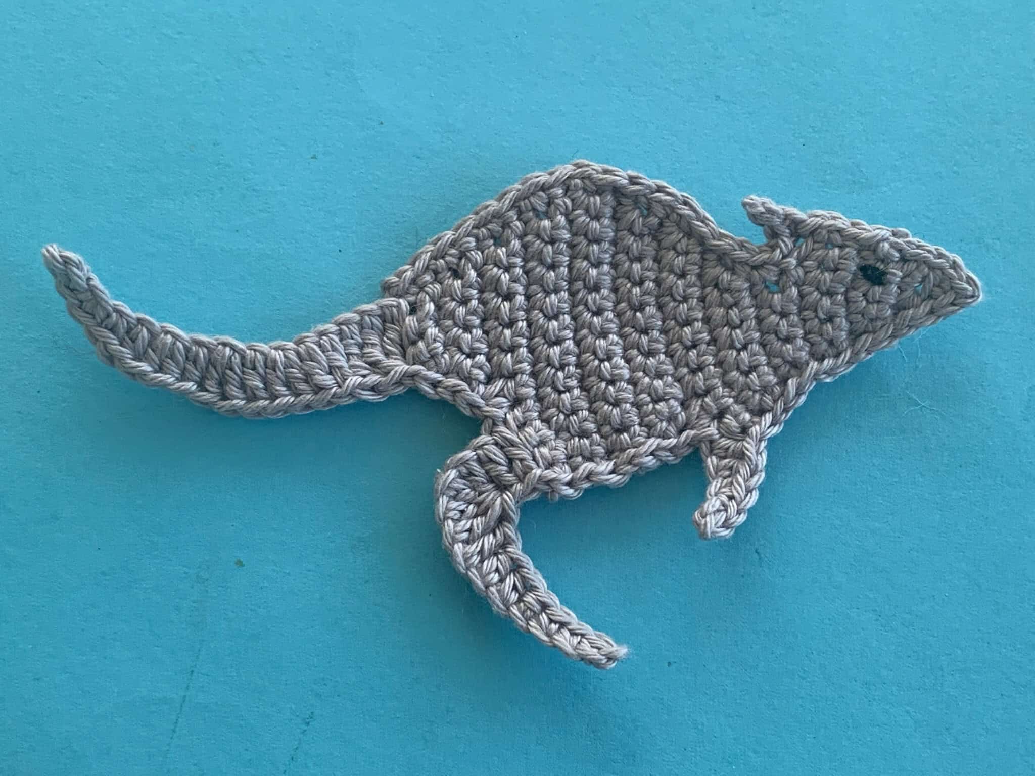 Finished crochet wallaby 4 ply landscape