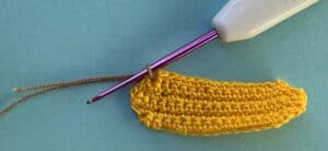 Crochet beehive 2 ply joining for middle section neatening row