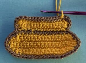 Crochet beehive 2 ply joining for top section