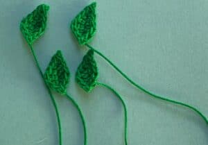 Crochet beehive 2 ply leaves