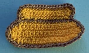 Crochet beehive 2 ply second top section neatened