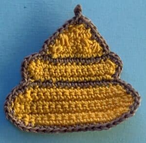 Crochet beehive 2 ply top section neatened