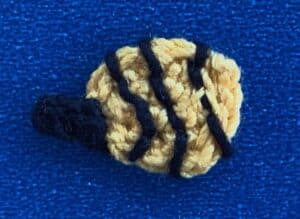 Crochet small bee 2 ply body with markings