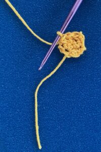 Crochet small bee 2 ply head
