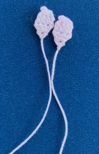 Crochet small bee 2 ply wings