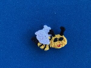 Finished crochet small bee 2 ply landscape