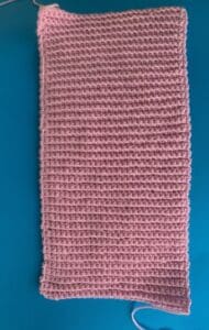Crochet beanie unjoined