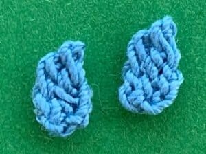 Crochet tiny teddy bear 2 ply arms
