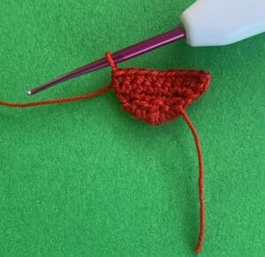 Crochet toadstool 2 ply cap small toadstool