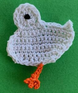 Crochet duck 2 ply duck with eye