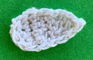 Crochet duck 2 ply wing neatened
