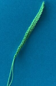 Crochet lavender 2 ply stem