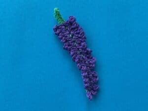 Finished crochet lavender tutorial 4 ply landscape