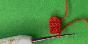 Crochet small house 2 ply door