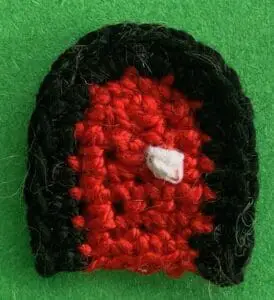 Crochet small house 2 ply door with doorknob