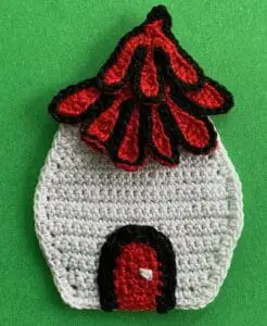 Crochet small house 2 ply house with door