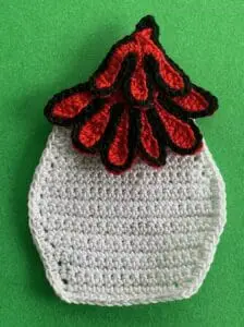 Crochet small house 2 ply house with roof