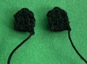 Crochet small house 2 ply windows