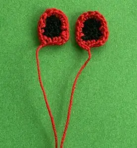 Crochet small house 2 ply windows neatened