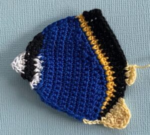 Crochet fish 2 ply tail bottom