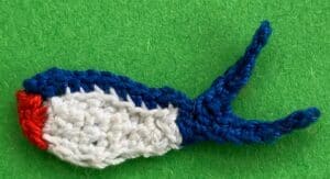 Crochet swallow 2 ply head neatened