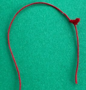 Crochet swallow 2 ply head row 1