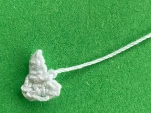 Crochet swallow 2 ply white wing part