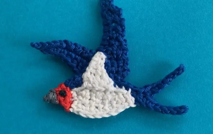 Finished crochet swallow 4 ply landscape