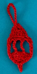 Crochet lantern 2 ply lantern neatened