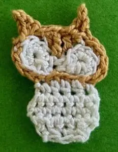 Crochet small owl 2 ply body