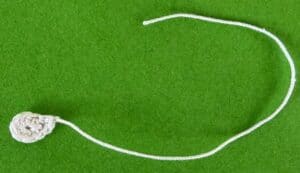 Crochet small owl 2 ply face second side